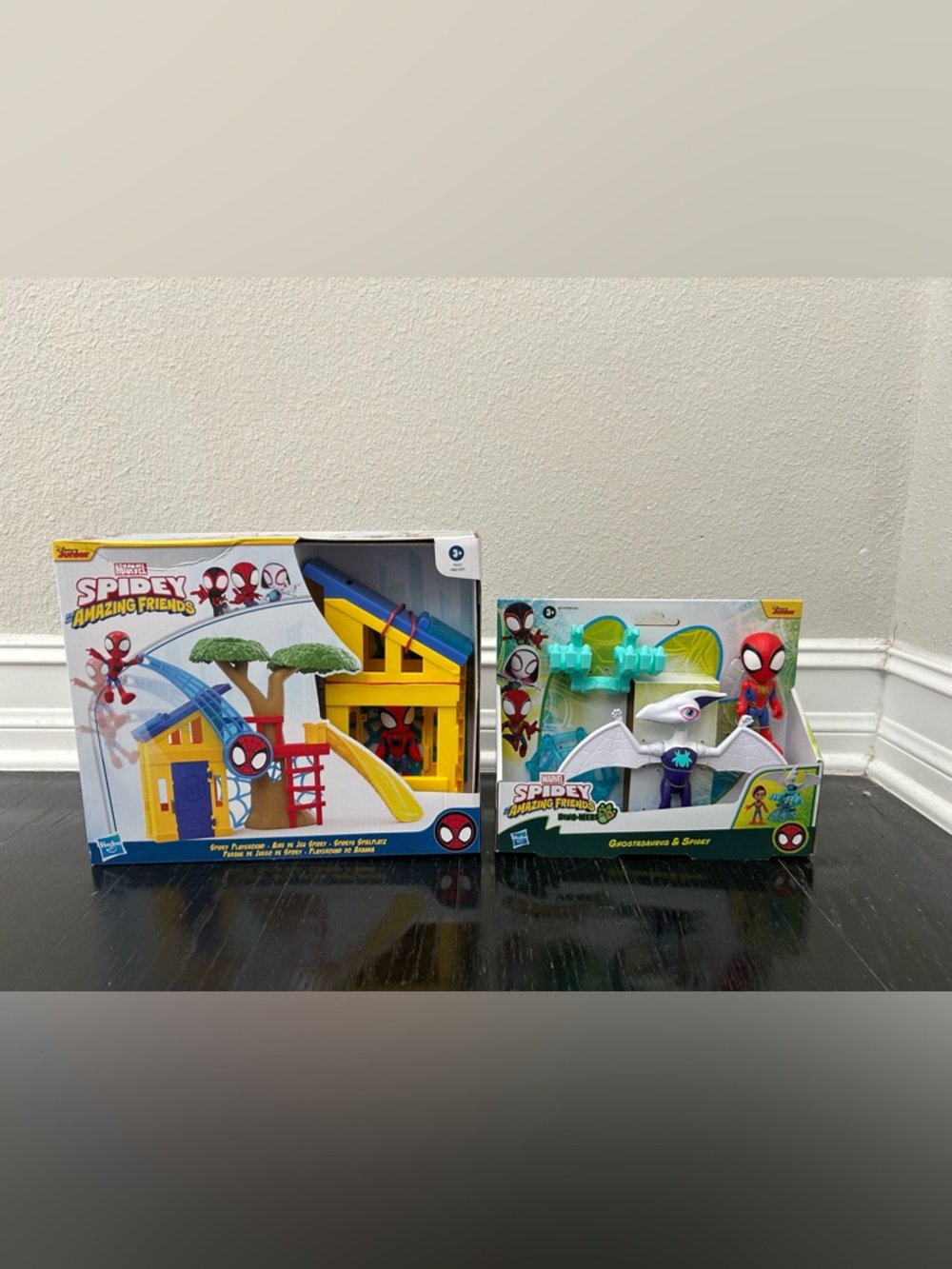 Marvel Spidey Amazing Friends Spidey Playground + Dino-Webs Ghostasaurus &Spidey